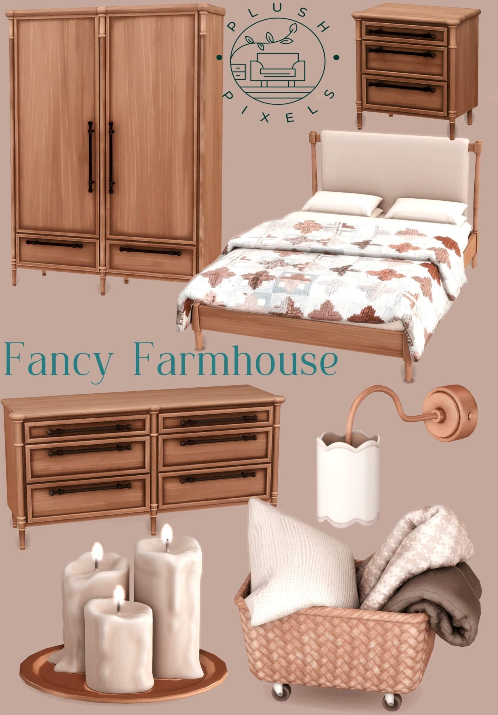Скриншот мода Набор для спальни Fancy Farmhouse